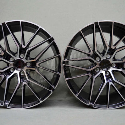 Japan Racing JR38 20" 9J ET20-45 + 10,5J ET20-45 BLANK Black Brushed w/Tinted Face
