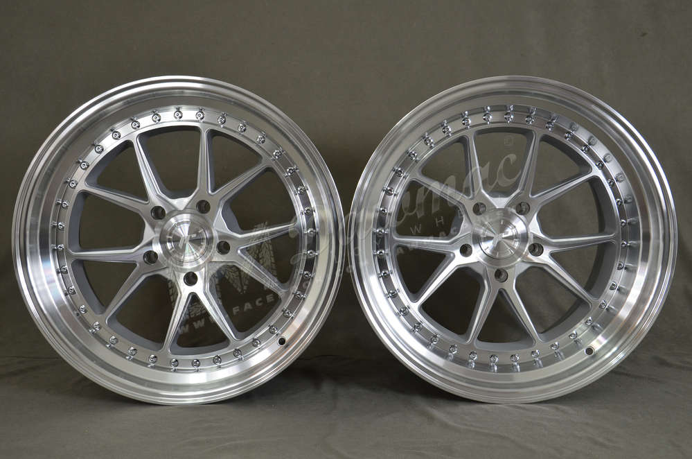 Japan Racing JR39 19" 8,5J ET15-ET35 + 9,5J ET15-ET35 BLANK Silver Machined Face