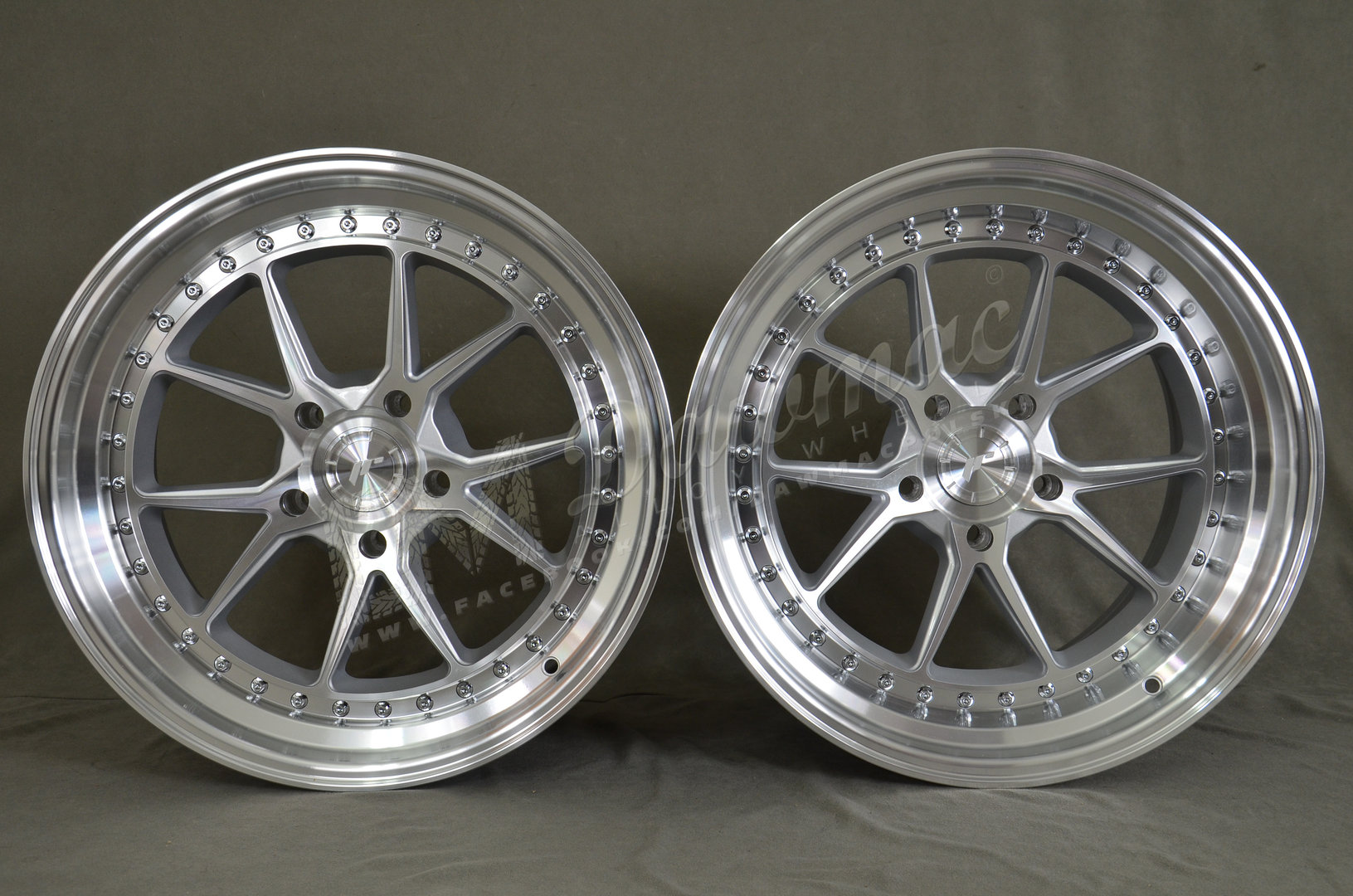 Japan Racing JR39 19" 8,5J ET15-ET35 + 9,5J ET15-ET35 BLANK Silver Machined Face - obrazek 2