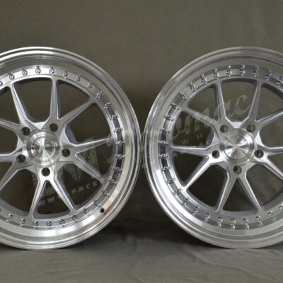 Japan Racing JR39 19" 9,5J ET15-ET35 + 11J ET0-ET25 BLANK Silver Machined Face