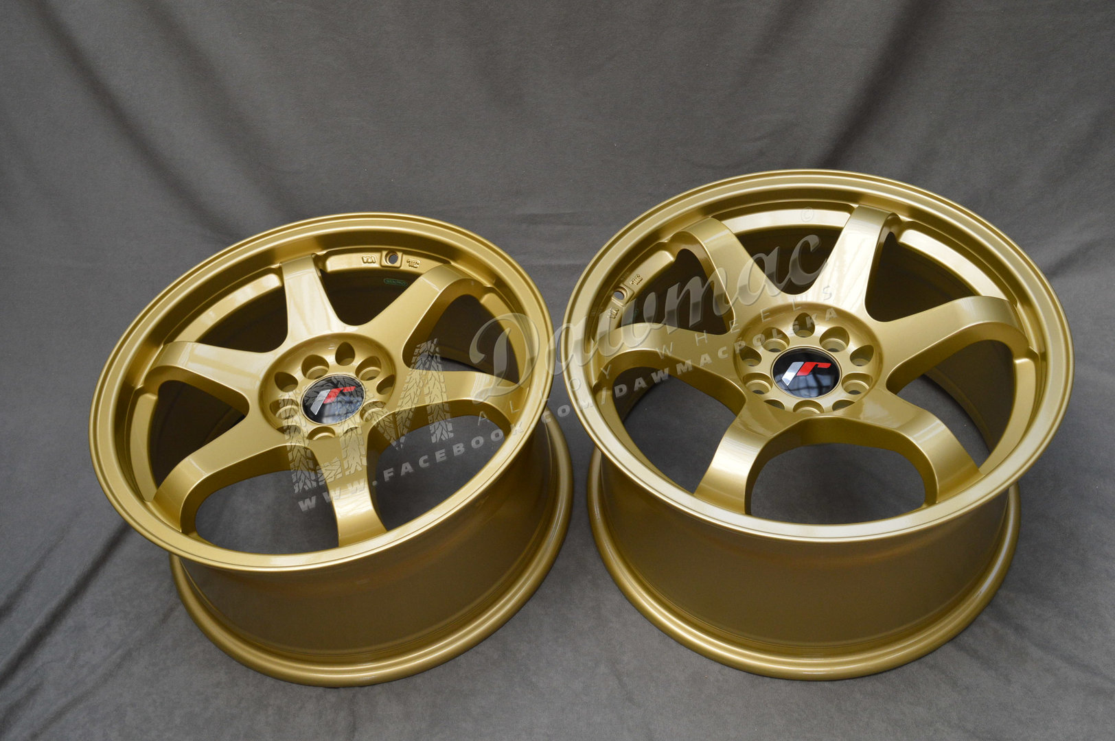 Japan Racing JR3 15" 7J ET40 + 8J ET25 4x100/4x114,3 Gold - obrazek 6