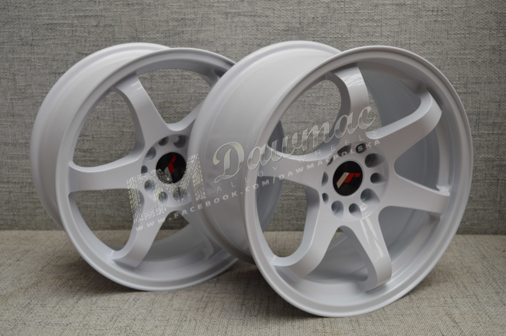 Japan Racing JR3 15" 7J ET40 + 8J ET25 4x100/4x114,3 White - obrazek 3