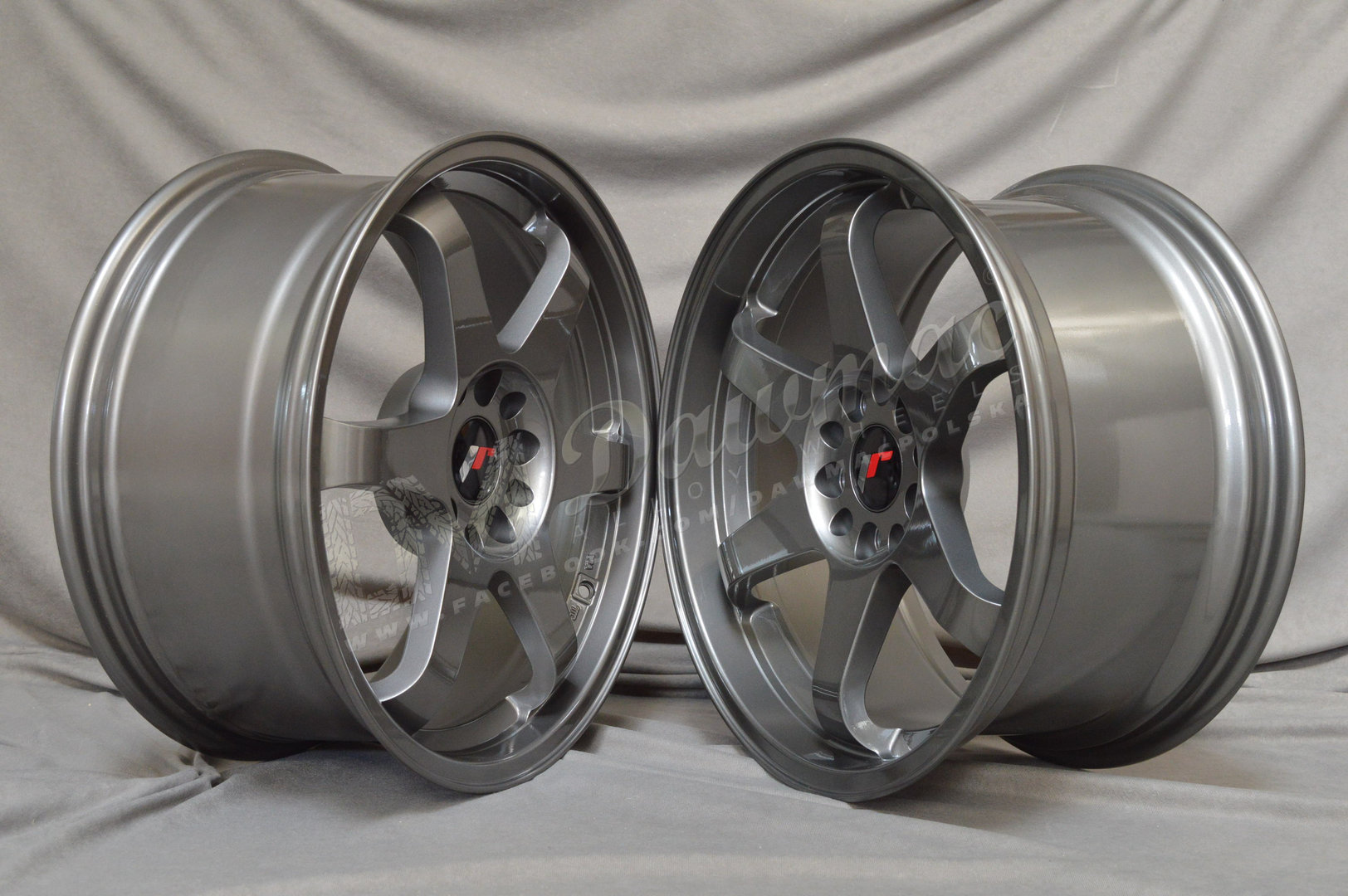 Japan Racing JR3 18" 8J ET40 + 9J ET40 5x112/5x114,3 Gun Metal - obrazek 3