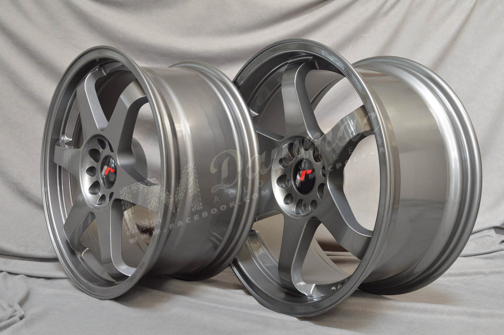 Japan Racing JR3 18" 8J ET40 + 9J ET40 5x112/5x114,3 Gun Metal - obrazek 4