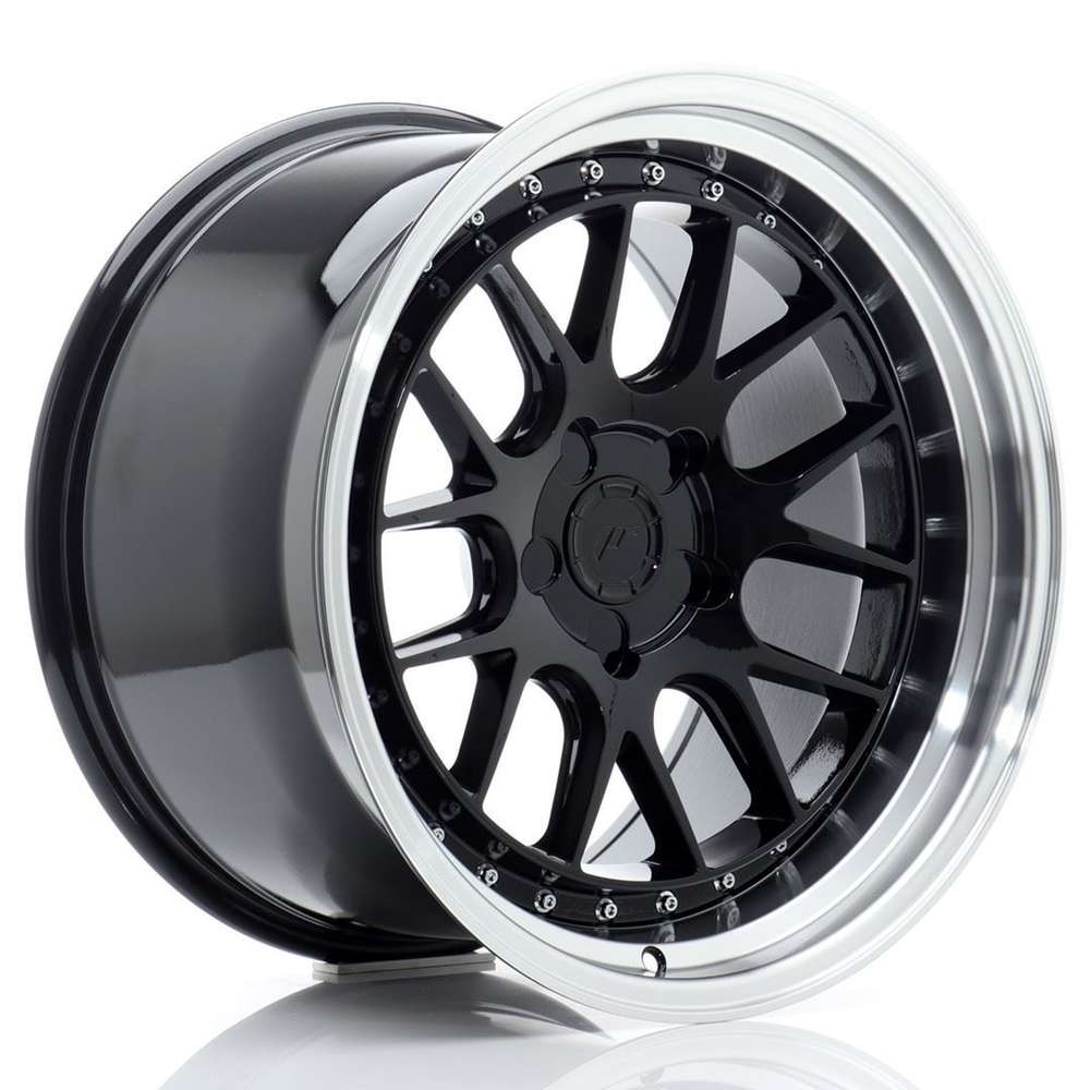 Japan Racing JR40 18" 8,5J ET15-ET35 + 10,5J ET15-ET22 BLANK Glossy Black w/Machined Lip