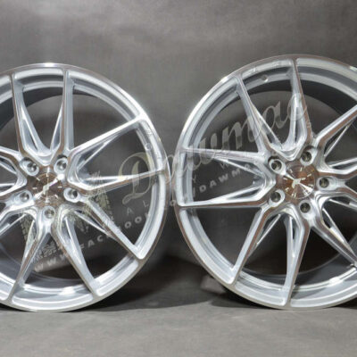 Japan Racing JR44 19" 9J ET20-ET51 + 10J ET 15-ET45 BLANK Silver w/ Machined Face