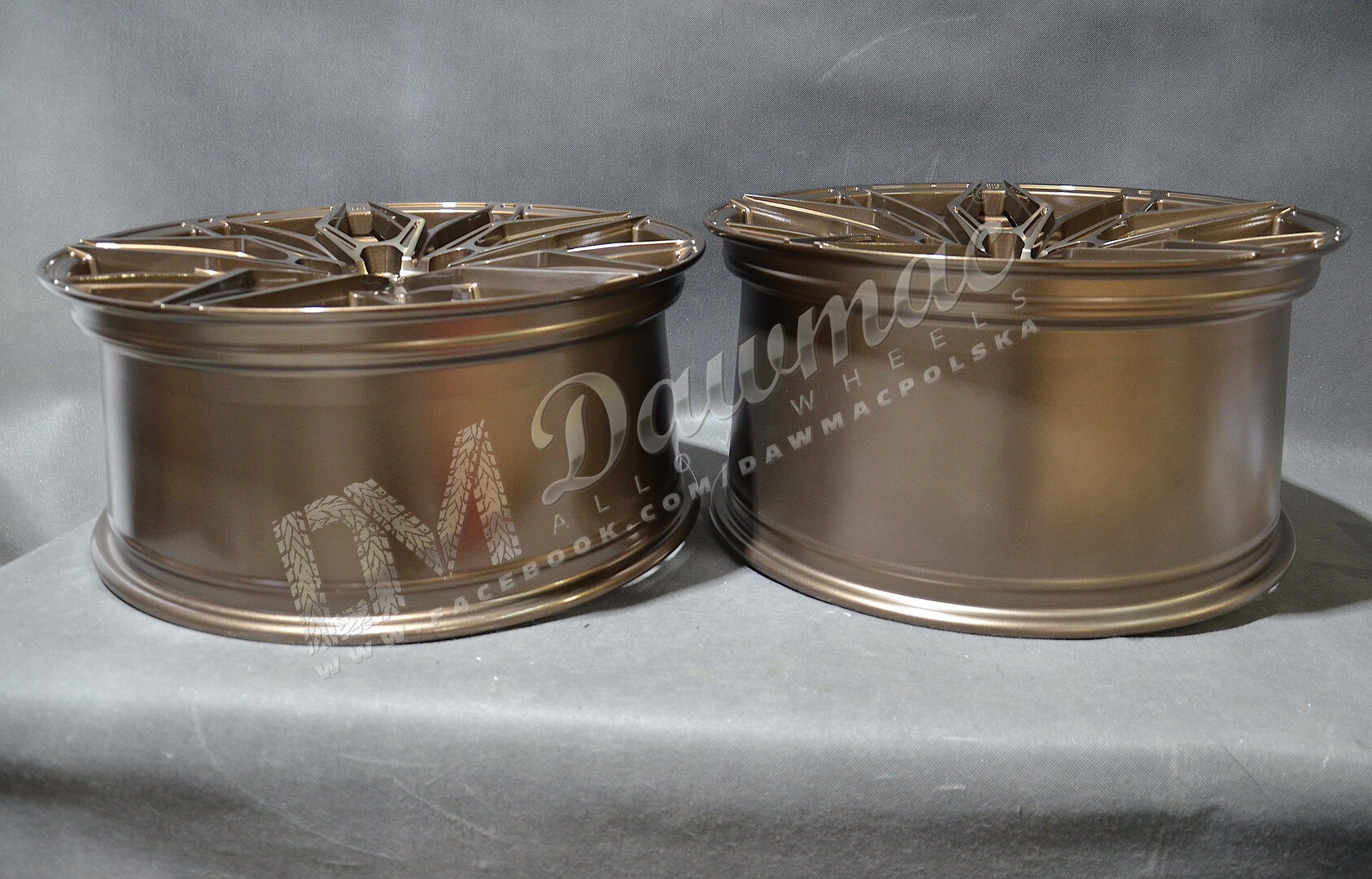 Japan Racing JR46 19" 8J ET20-ET40 + 9J ET20-40 BLANK Platinum Bronze - obrazek 5