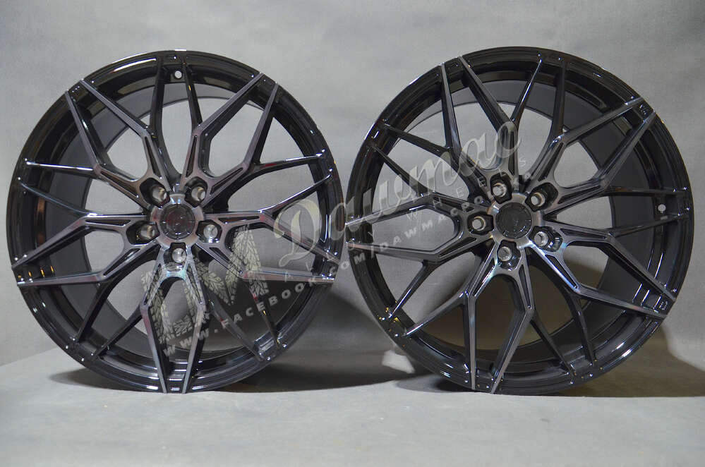 Japan Racing JR46 20" 8,5J ET20-ET45 + 9,5J ET20-ET40 BLANK Black Machined w/Tinted Face