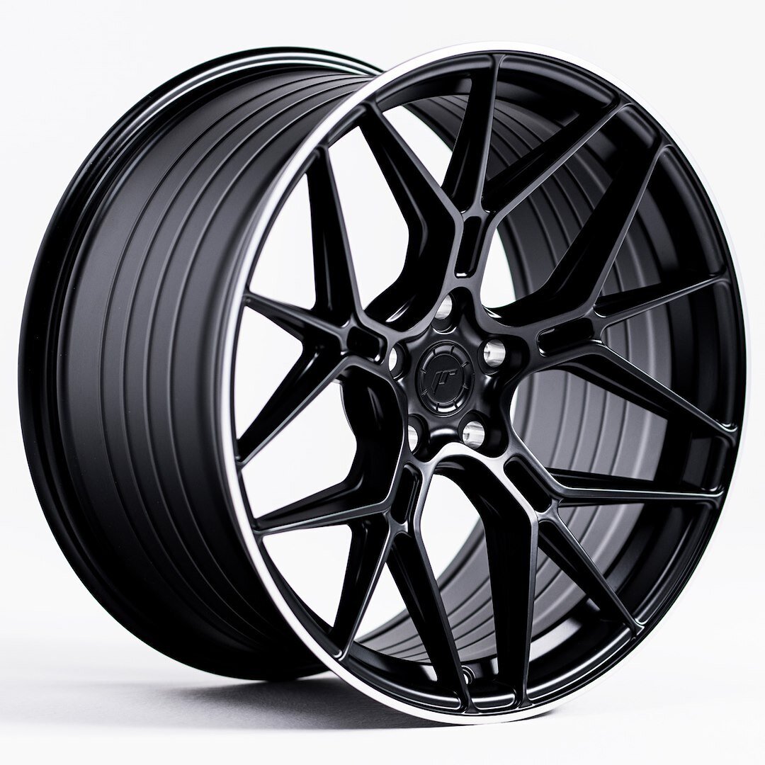 Japan Racing JR51 19" 8,5J ET20-ET45 + 9,5J ET20-ET45 BLANK Satin Black w/Machined Lip - obrazek 2