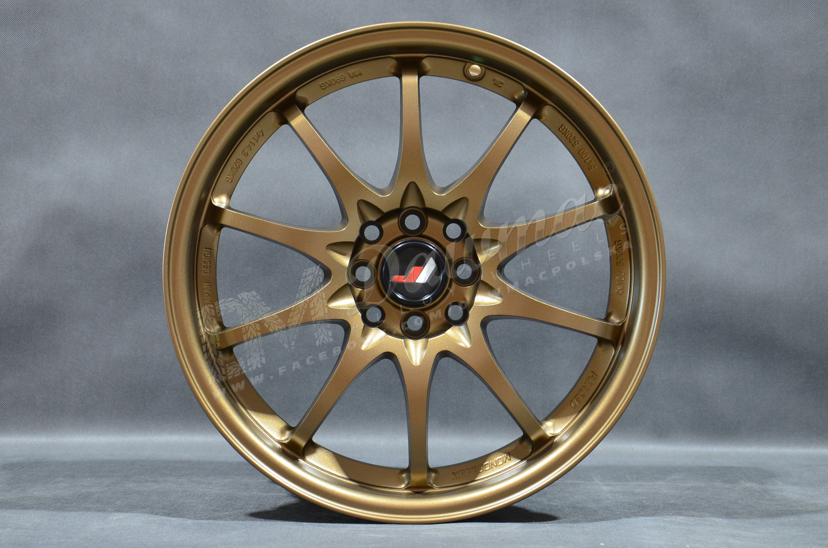 Japan Racing JR5 17" 7,5J ET35 5x100/5x114,3 Dark Anodized Bronze - obrazek 2