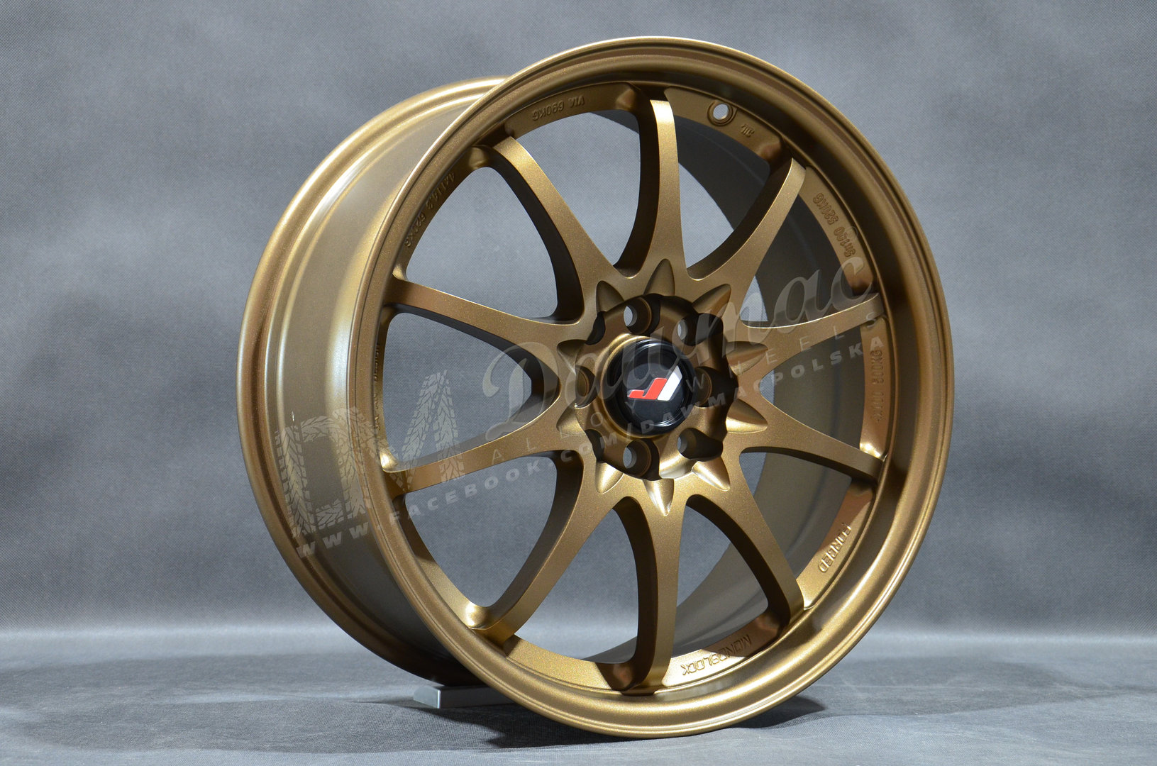 Japan Racing JR5 18" 8J ET35 BLANK Dark Anodized Bronze - obrazek 4
