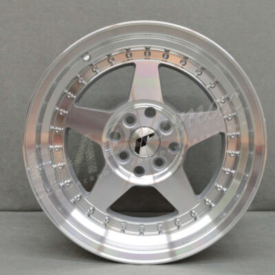 Japan Racing JR6 15" 8J ET5 4x100/4x114,3 Silver Machined Face
