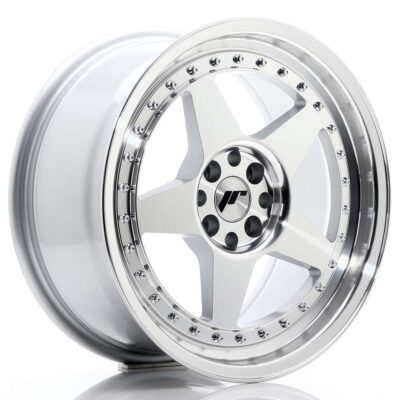Japan Racing JR6 17" 8J ET20 4x100/4x108 Silver Machined Face