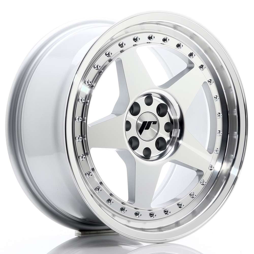 Japan Racing JR6 17" 8J ET20 4x100/4x108 Silver Machined Face