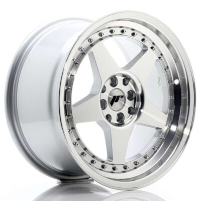Japan Racing JR6 17" 9J ET25 5x114,3/5x120 Silver Machined Face