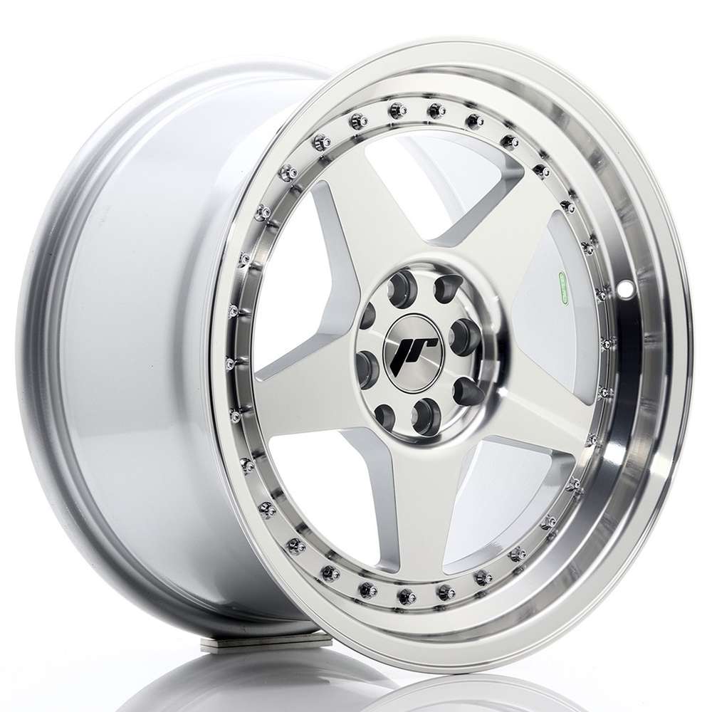 Japan Racing JR6 17" 9J ET25 5x114,3/5x120 Silver Machined Face