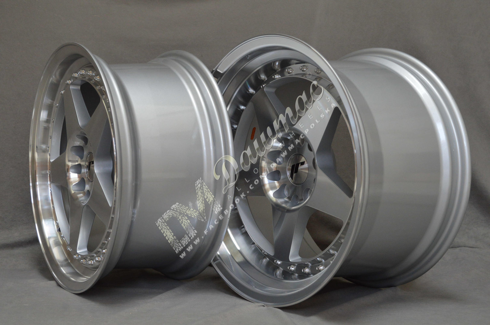 Japan Racing JR6 18" 10,5J ET0-ET25 BLANK Silver Machined Face - obrazek 4