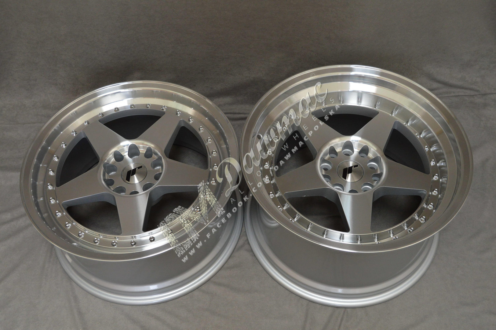 Japan Racing JR6 18" 10,5J ET0-ET25 BLANK Silver Machined Face - obrazek 6