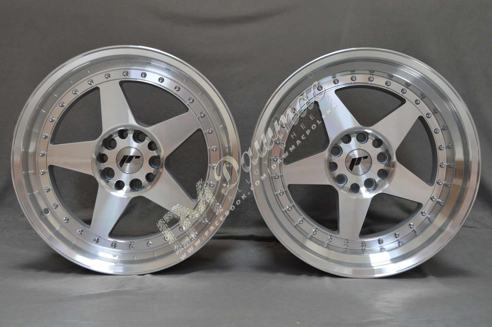Japan Racing JR6 18" 8,5J ET35 5x100/5x120 Silver Machined Face - obrazek 2