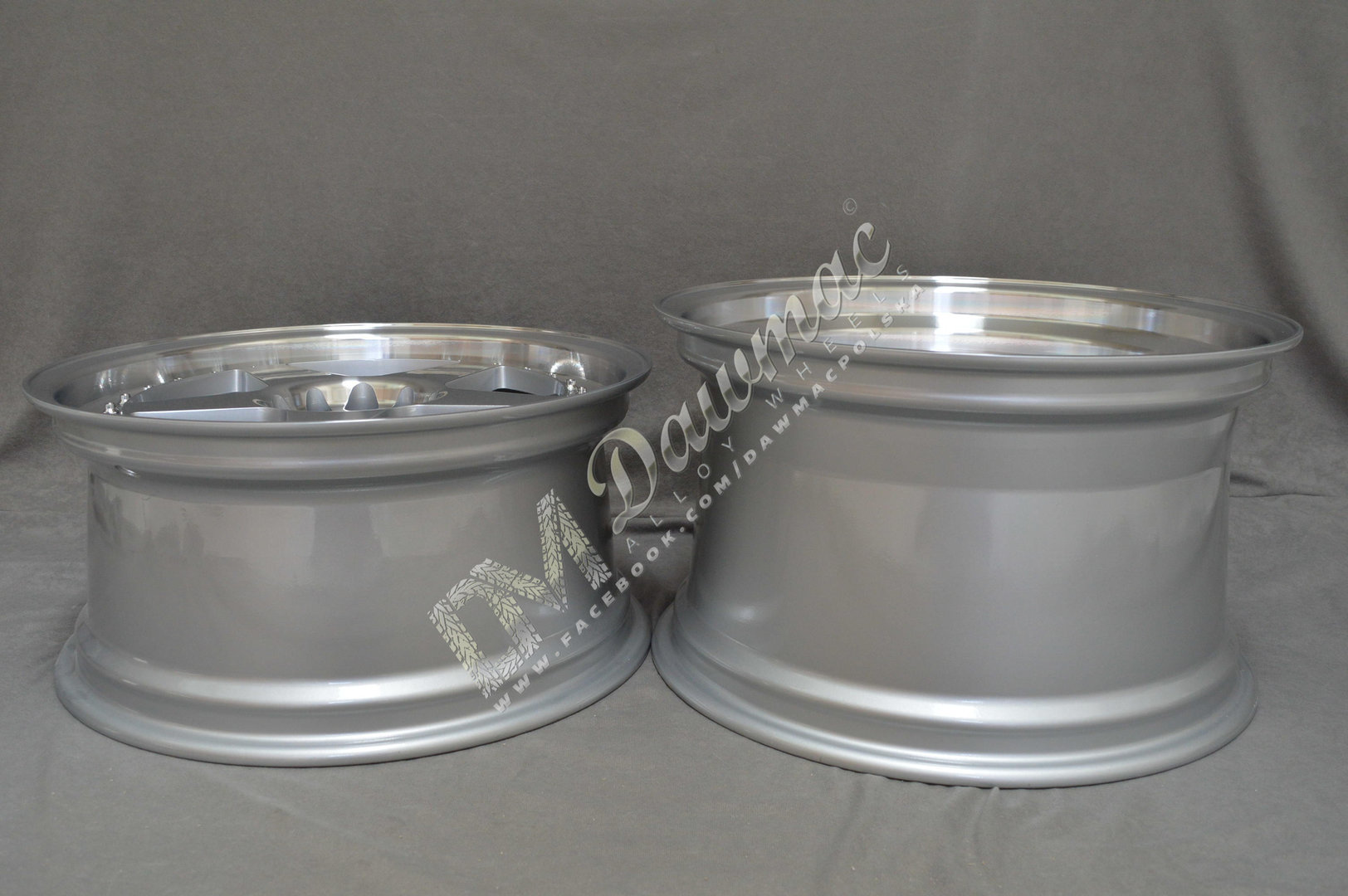 Japan Racing JR6 18" 8J ET20-ET35 + 9J ET20-ET35 BLANK Silver Machined Face - obrazek 8