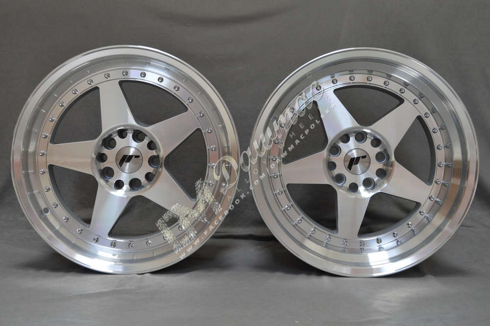 Japan Racing JR6 18" 9,5J ET20-ET40 + 10,5J ET0-ET25 BLANK Silver Machined Face