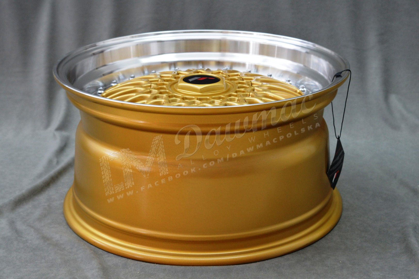 Japan Racing JR9 15" 7J ET20 BLANK Gold w/Machined Lip - obrazek 6