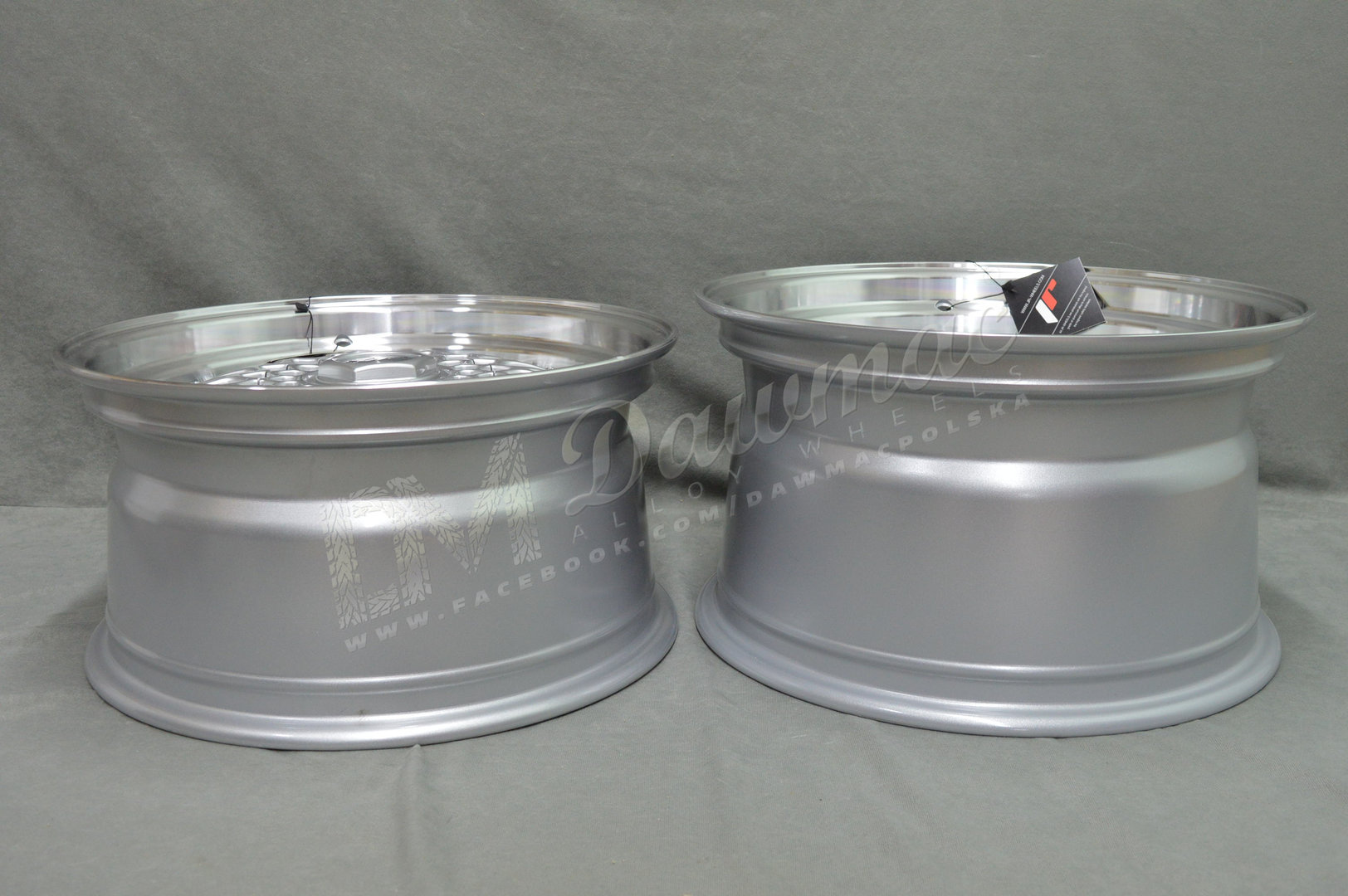 Japan Racing JR9 16" 7,5J ET25 4x100/4x108 Silver w/Machined Lip Silver Rivets - obrazek 8