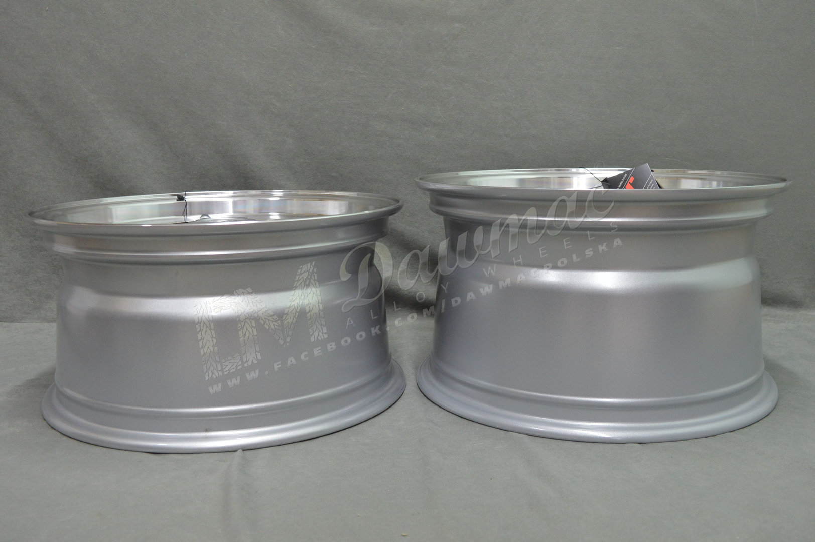 Japan Racing JR9 16" 7,5J ET25 + 9J ET20 4x100/4x108 Silver w/Machined Lip Silver Rivets - obrazek 9