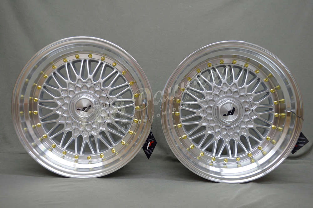 Japan Racing JR9 16" 7,5J ET25 + 9J ET20 BLANK Silver w/Machined Lip