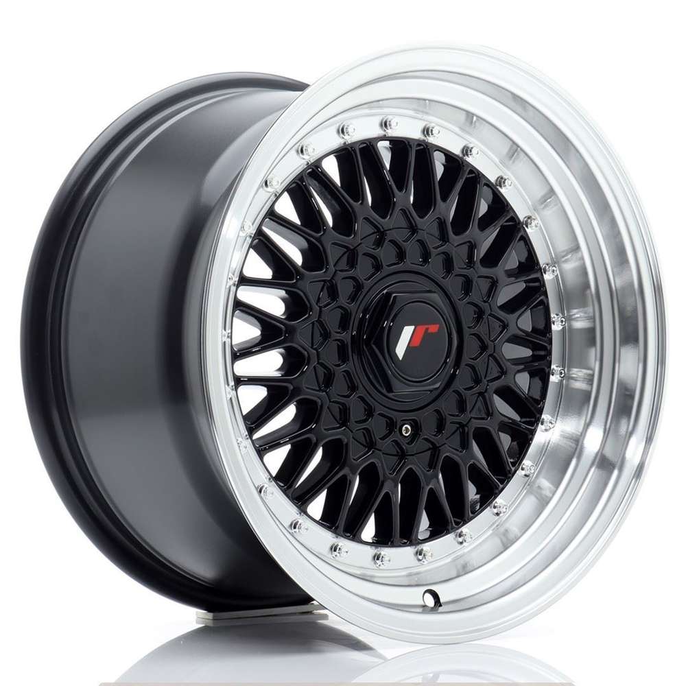 Japan Racing JR9 16" 8J ET25 + 9J ET20 BLANK Gloss Black w/Machined Lip