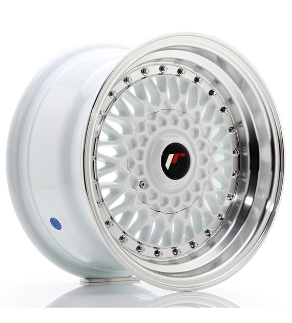 Japan Racing JR9 16" 9J ET20 4x100/4x108 White w/Machined Lip