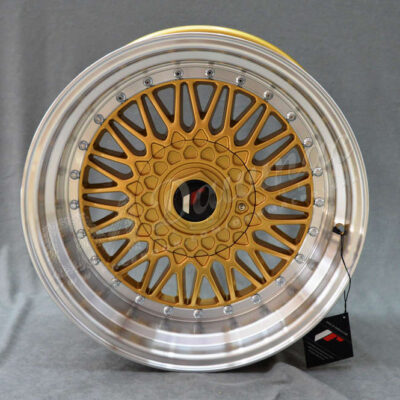 Japan Racing JR9 17" 10J ET20 5x112/5x120 Gold w/Machined Lip