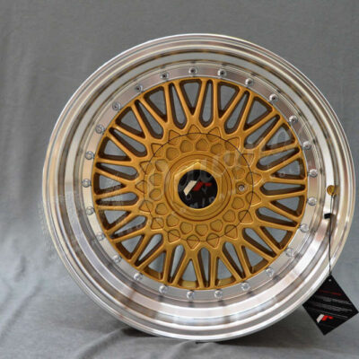 Japan Racing JR9 17" 7,5J ET35 5x100/5x114,3 Gold w/Machined Lip