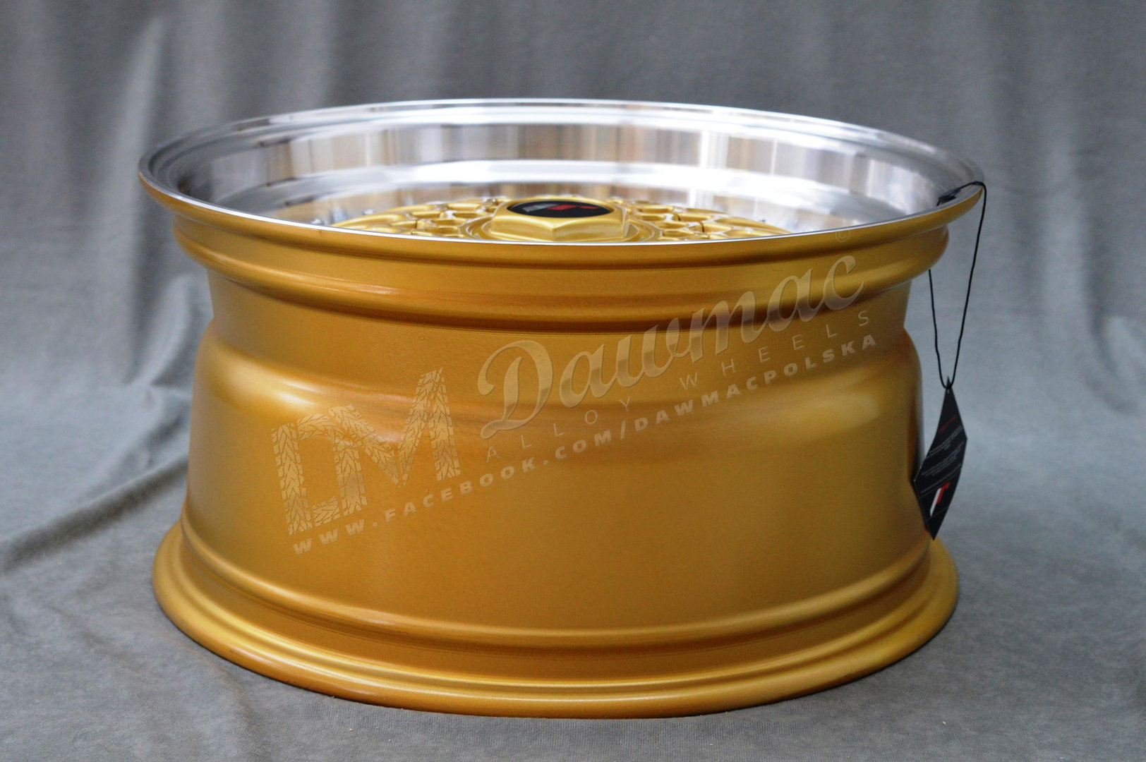 Japan Racing JR9 17" 7,5J ET35 5x100/5x114,3 Gold w/Machined Lip - obrazek 7