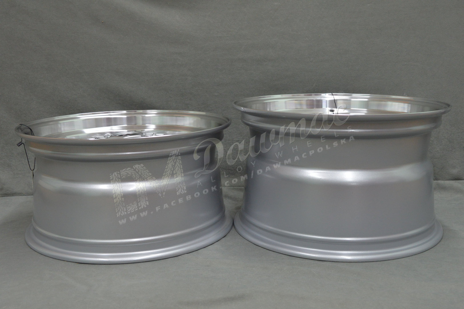 Japan Racing JR9 17" 8,5J ET20-ET35 BLANK Silver w/Machined Lip Silver Rivets - obrazek 8