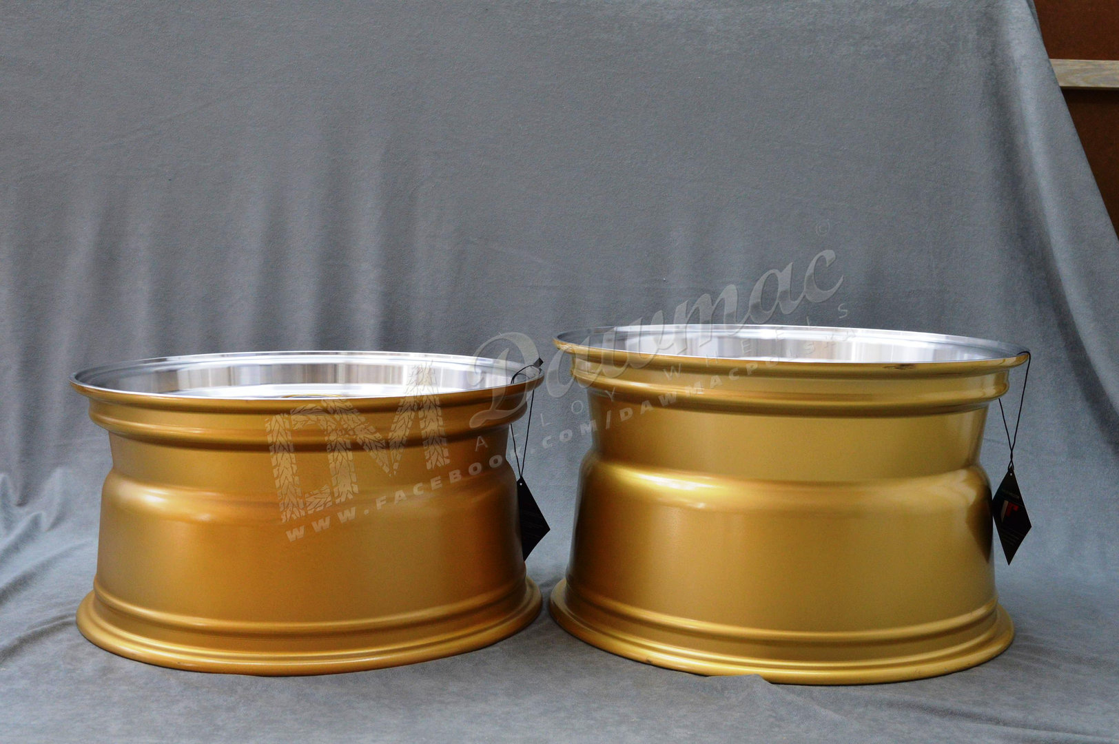 Japan Racing JR9 18" 8J ET35 + 9J ET35 5x100 Gold w/Machined Lip - obrazek 8