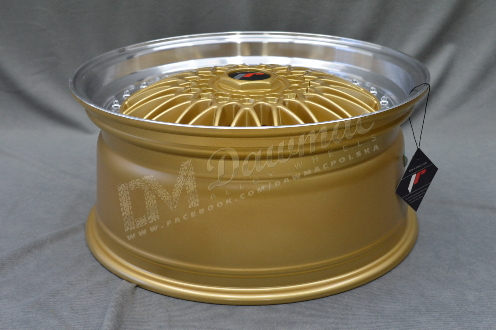 Japan Racing JR9 18" 8J ET40 5x112/5x120 Gold w/Machined Lip - obrazek 6