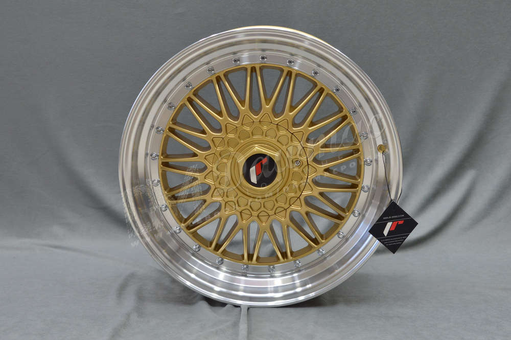 Japan Racing JR9 18" 9J ET20-ET40 BLANK Gold w/Machined Lip