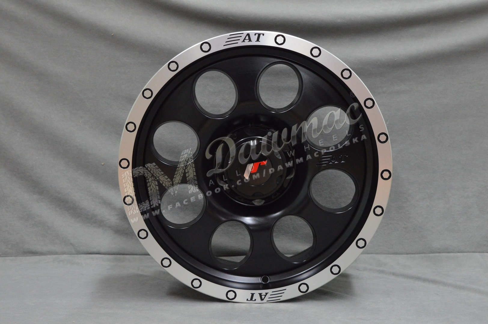 Japan Racing JRX4 17" 8,5J ET20-ET35 BLANK Matt Black w/Machined Lip - obrazek 2