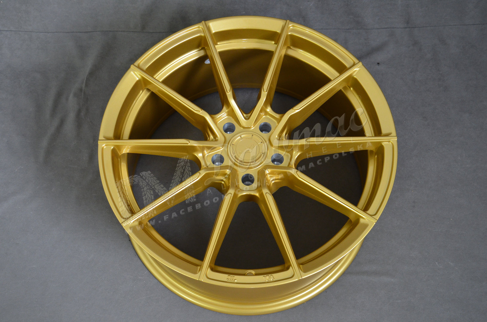 Japan Racing SL02 19" 8,5J ET20-ET45 + 9,5J ET20-ET45 BLANK Gold - obrazek 5