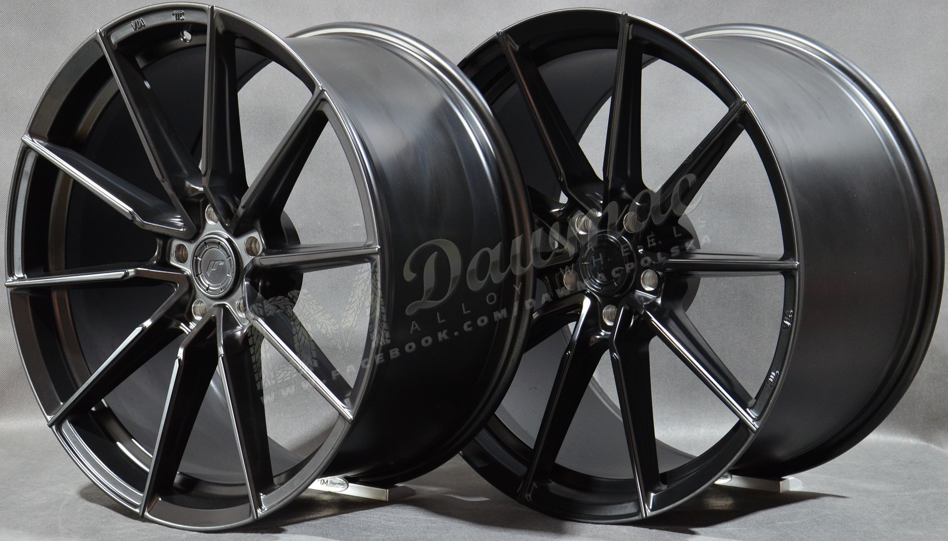 Japan Racing SL02 19" 8,5J ET20-ET45 + 9,5J ET20-ET45 BLANK Matt Black - obrazek 3