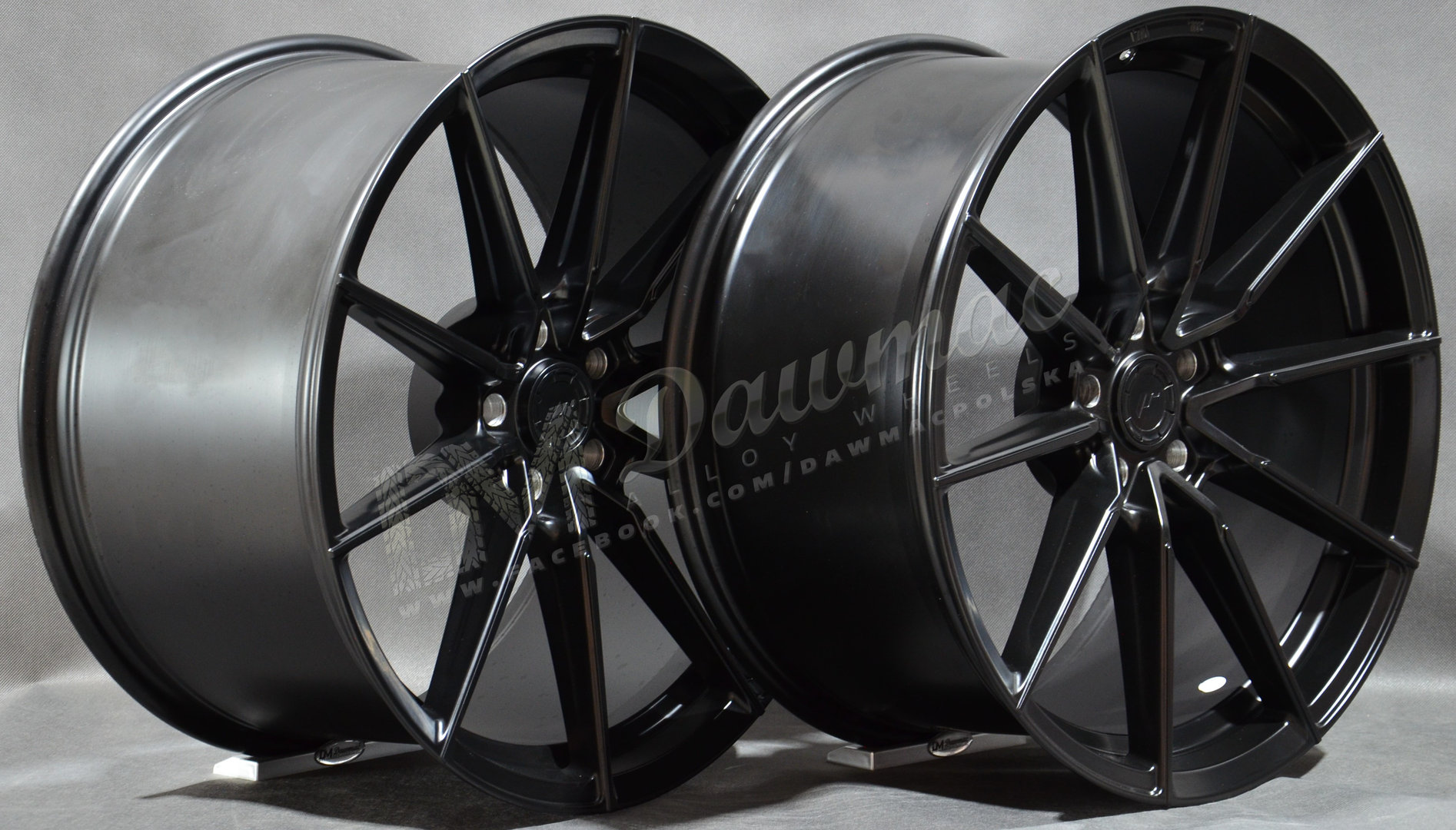 Japan Racing SL02 19" 9J ET20-ET51 + 10J ET20-ET51 BLANK Matt Black - obrazek 4