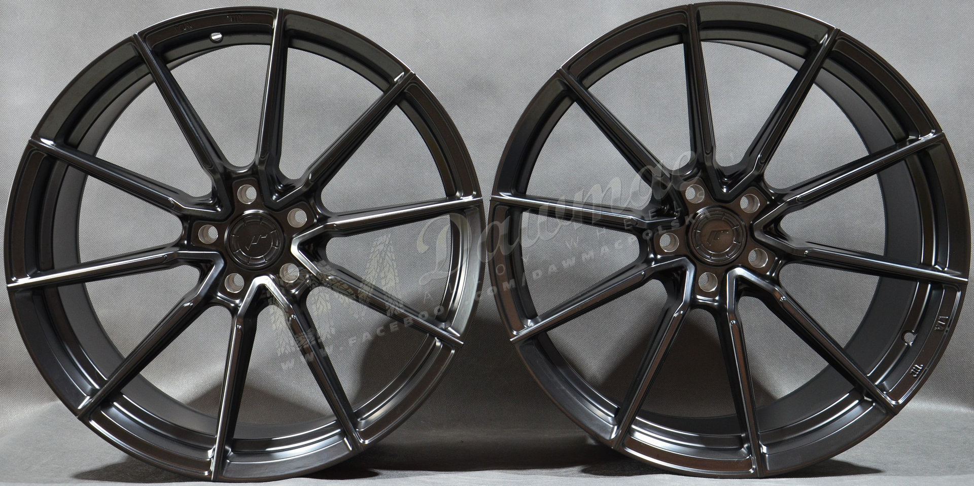 Japan Racing SL02 20" 9,5J ET15-ET42 + 11J ET0-ET51 BLANK Matt Black - obrazek 2