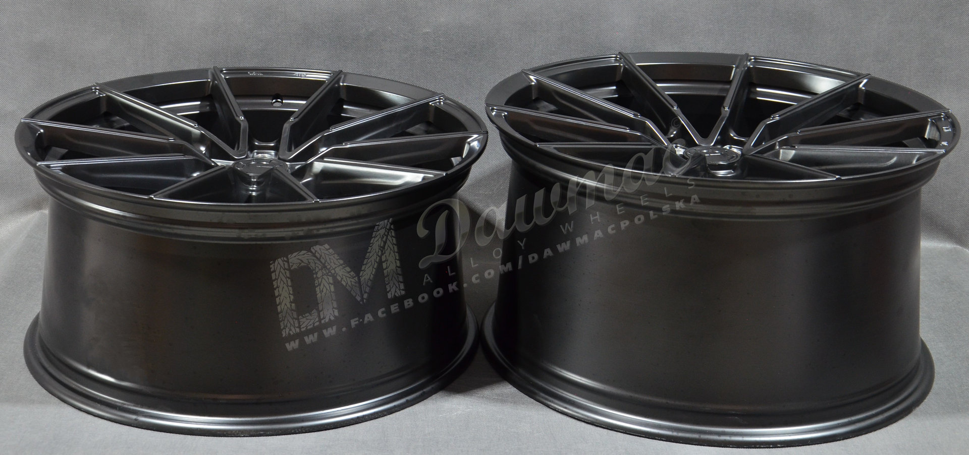 Japan Racing SL02 20" 9J ET20-ET51 + 10J ET15-ET48 BLANK Matt Black - obrazek 7