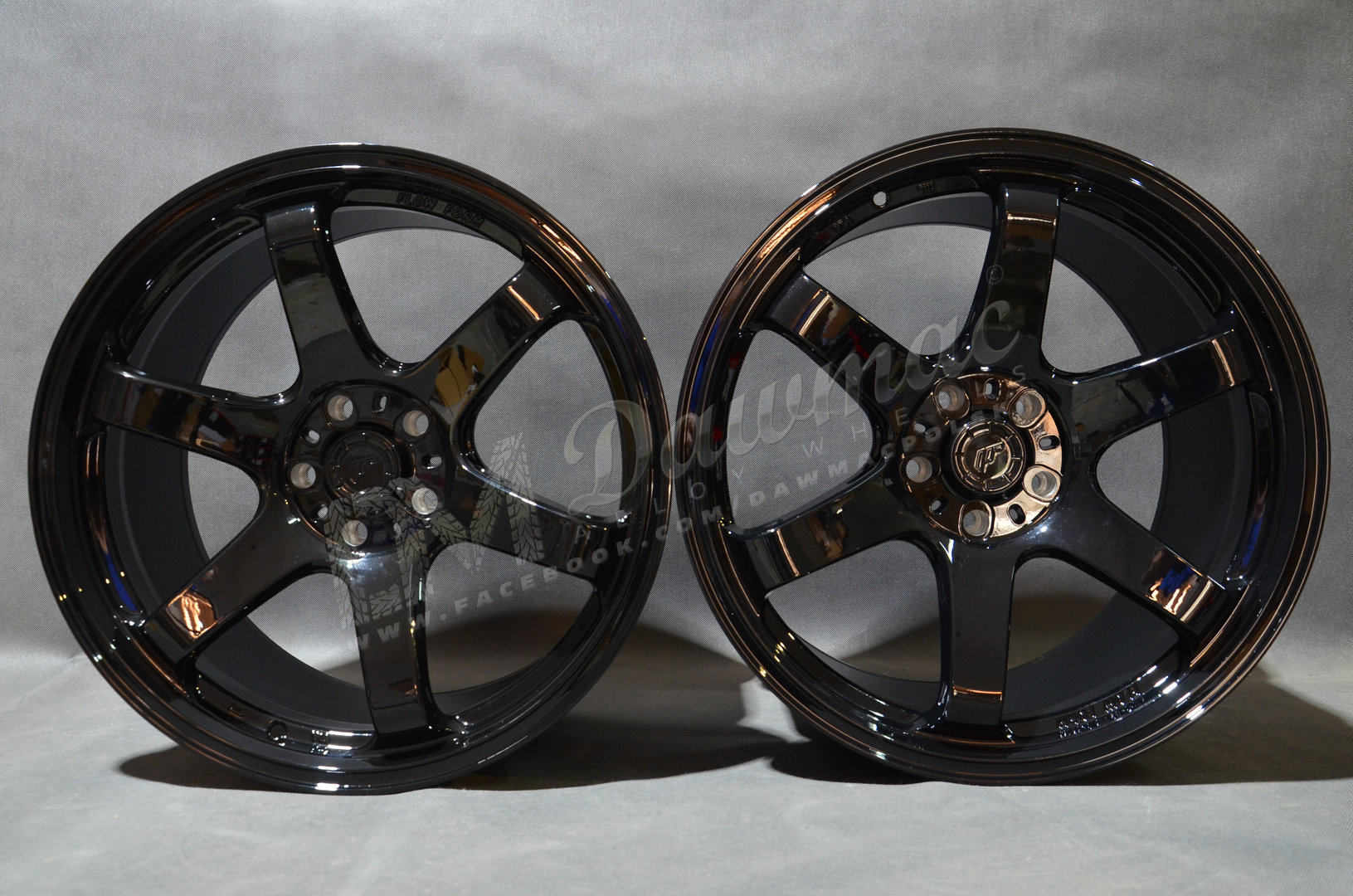 Japan Racing SL03 18" 8,5J ET20-ET42 + 9,5J ET20-ET38 BLANK Gloss Black - obrazek 2