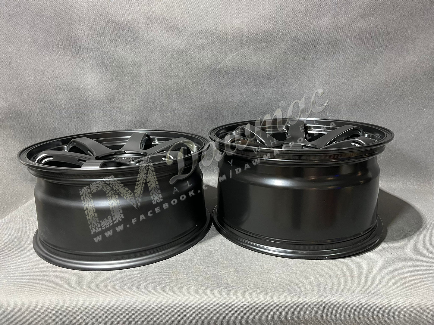 Japan Racing SL03 19" 9J ET20-ET45 + 10J ET15-ET40 BLANK Matt Black - obrazek 7