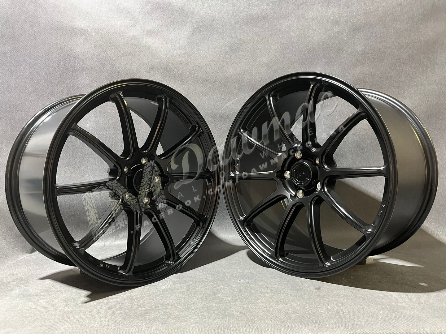 Japan Racing SL04 18" 8,5J ET20-ET42 + 9,5J ET20-ET35 BLANK Matt Black - obrazek 3