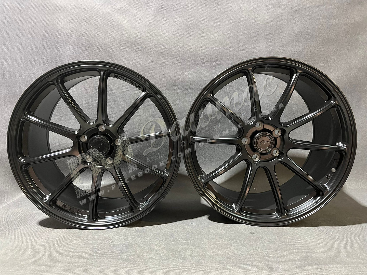 Japan Racing SL04 19" 8,5J ET20-ET45 + 9,5J ET20-ET45 BLANK Matt Black - obrazek 2