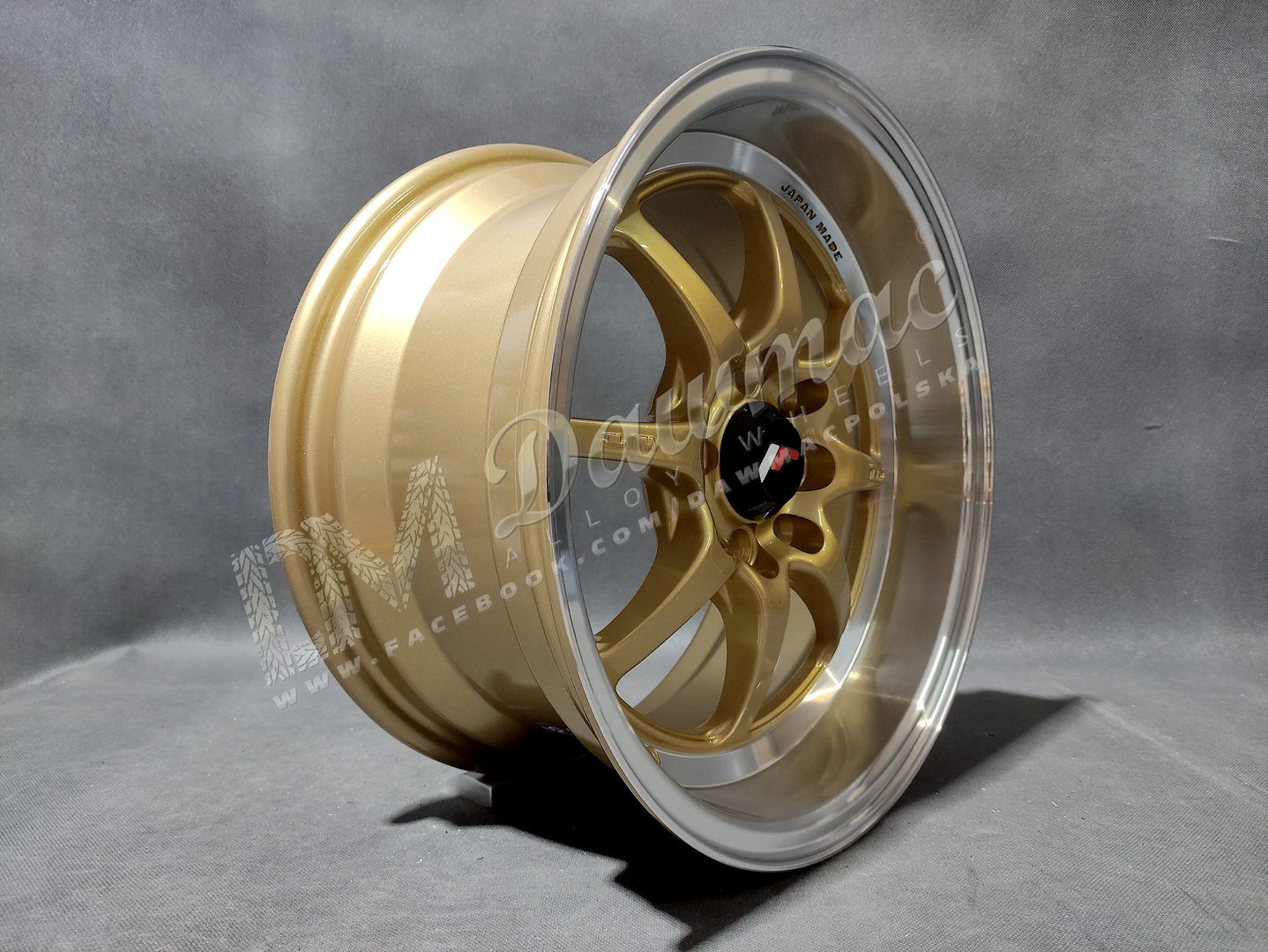 Japan Racing TF2 15" 7,5J ET10 4x100/4x114,3 Gold - obrazek 3