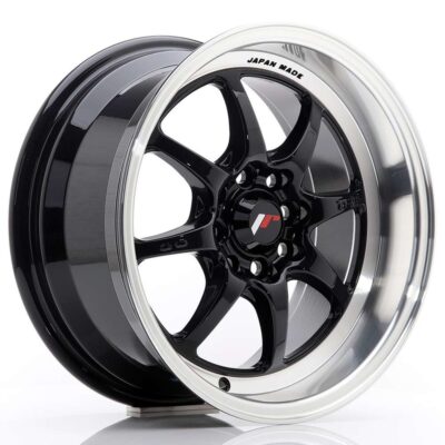 Japan Racing TF2 15" 7,5J ET30 4x100/4x108 Gloss Black